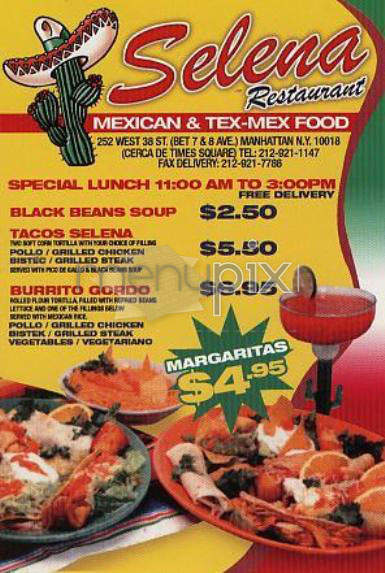 Selena - New York, NY menu_pic