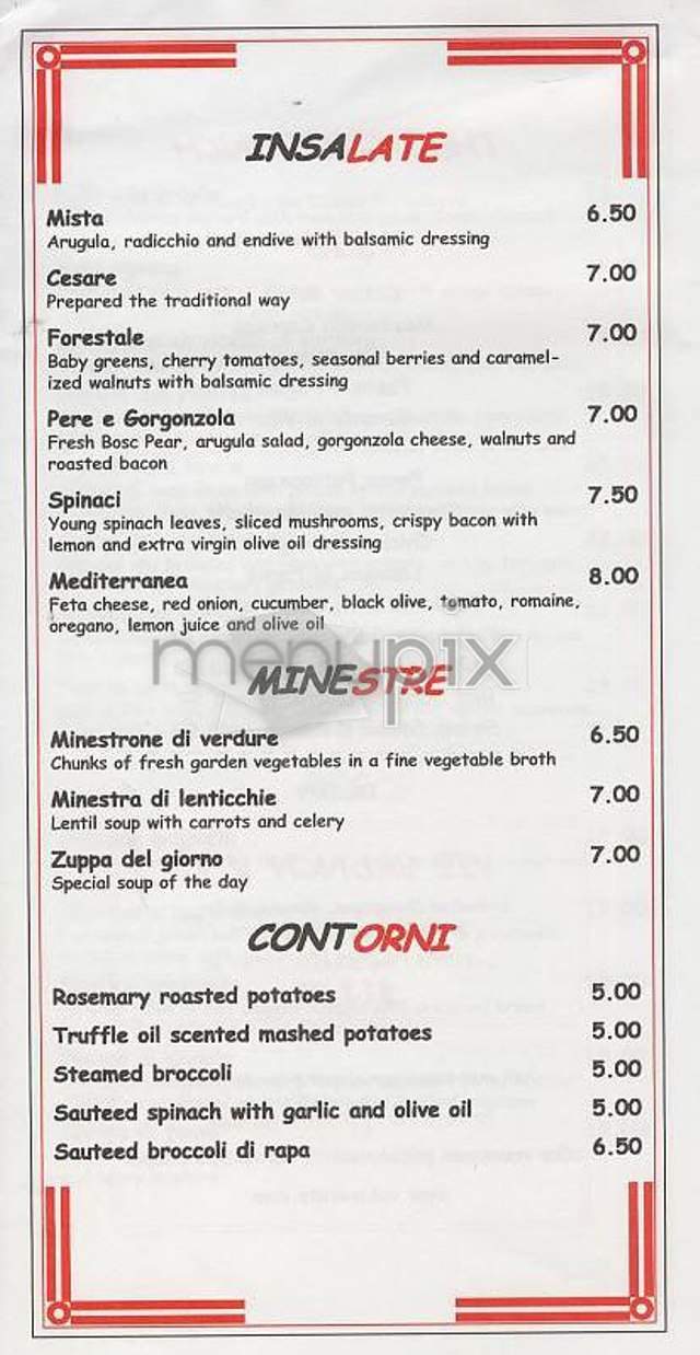 Bar Baresco - New York, NY menu_pic