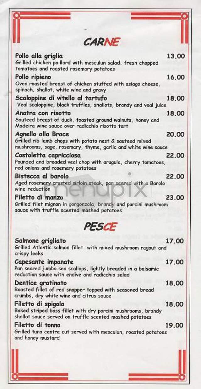 Bar Baresco - New York, NY menu_pic