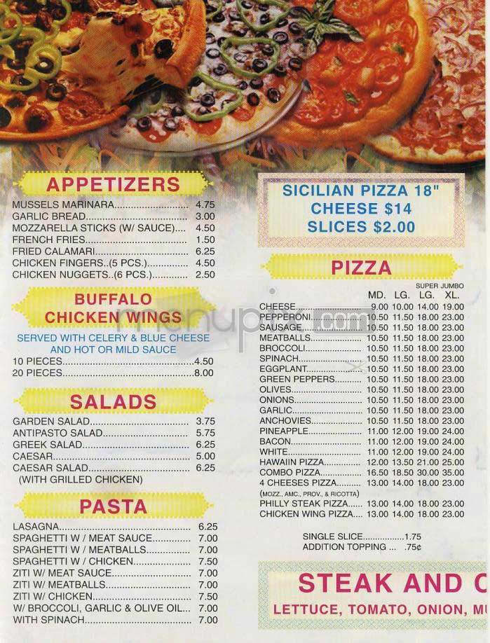 Seven Star Pizza - Hoboken, NJ menu_pic