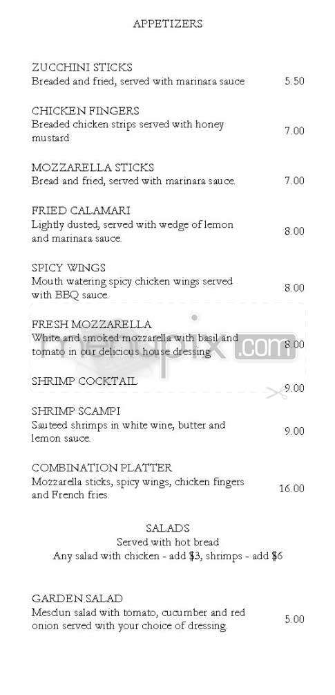 Shutters Cafe - New York, NY menu_pic