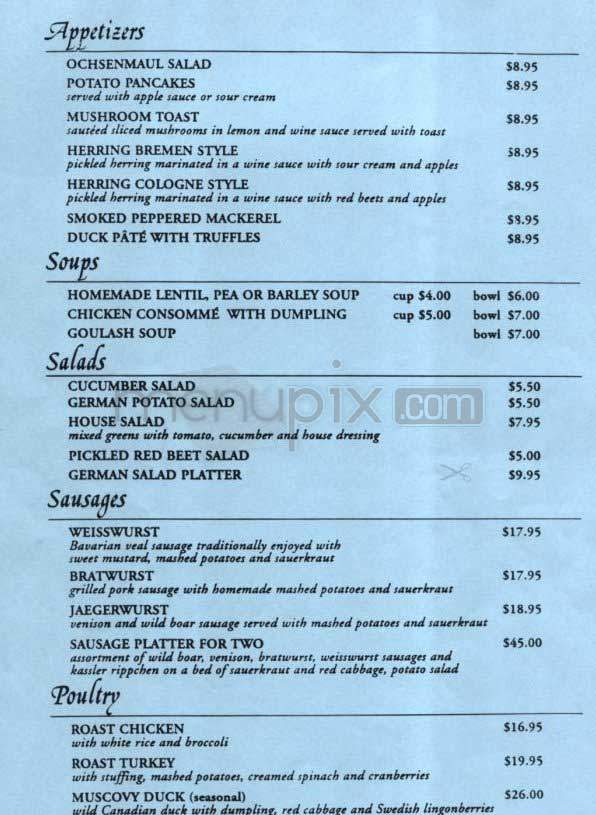 Silver Swan - New York, NY menu_pic