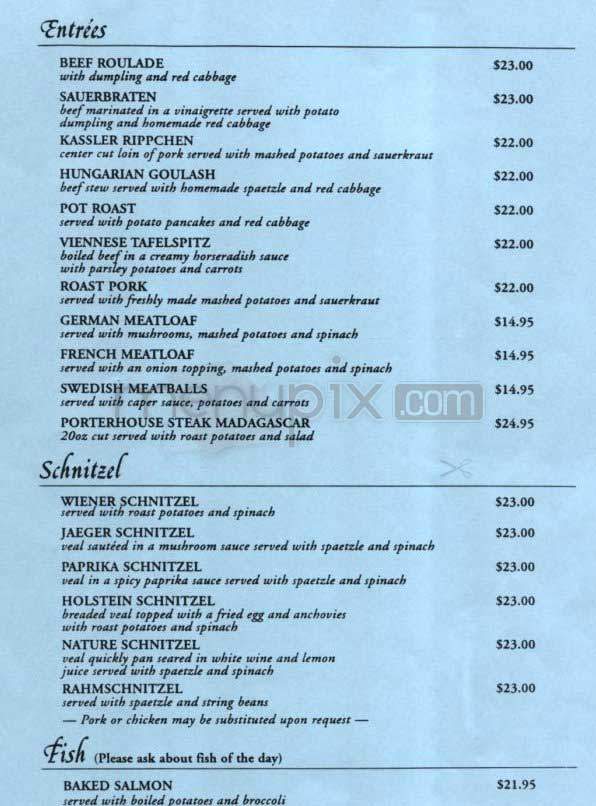 Silver Swan - New York, NY menu_pic