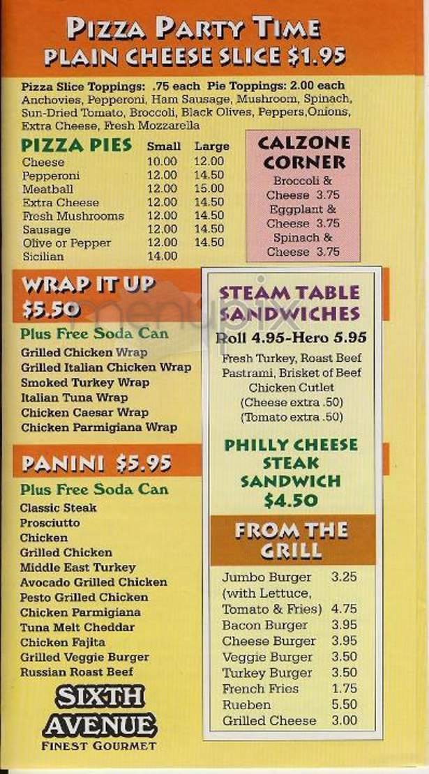 Olympia Finest Deli - New York, NY menu_pic