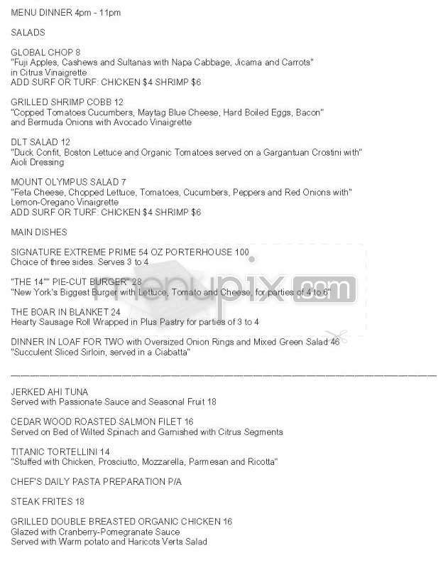 Slate - New York, NY menu_pic