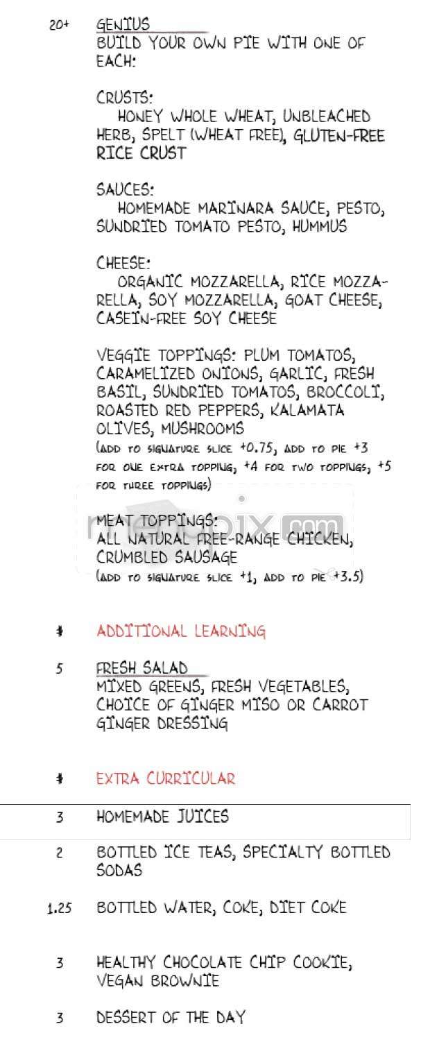 Slice - New York, NY menu_pic