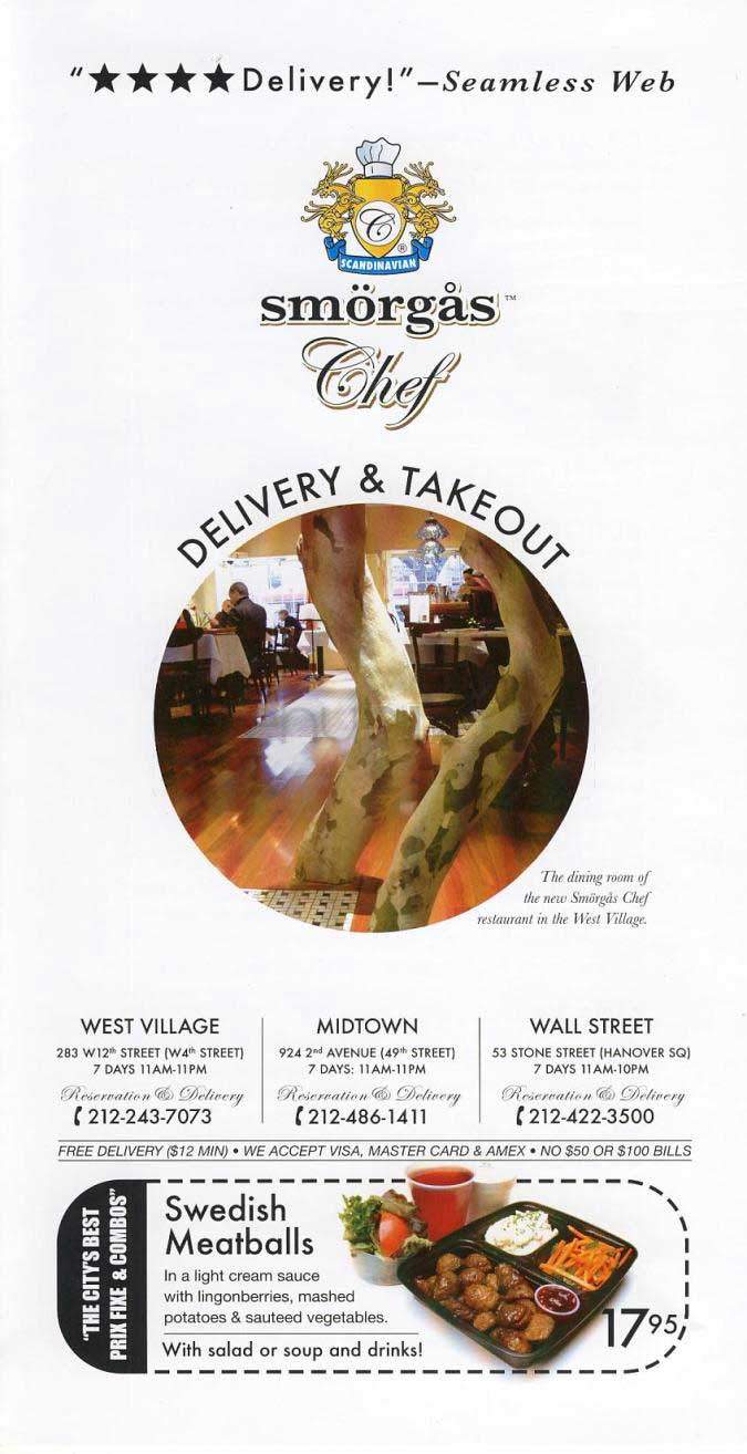 Smorgas Chef - New York, NY menu_pic