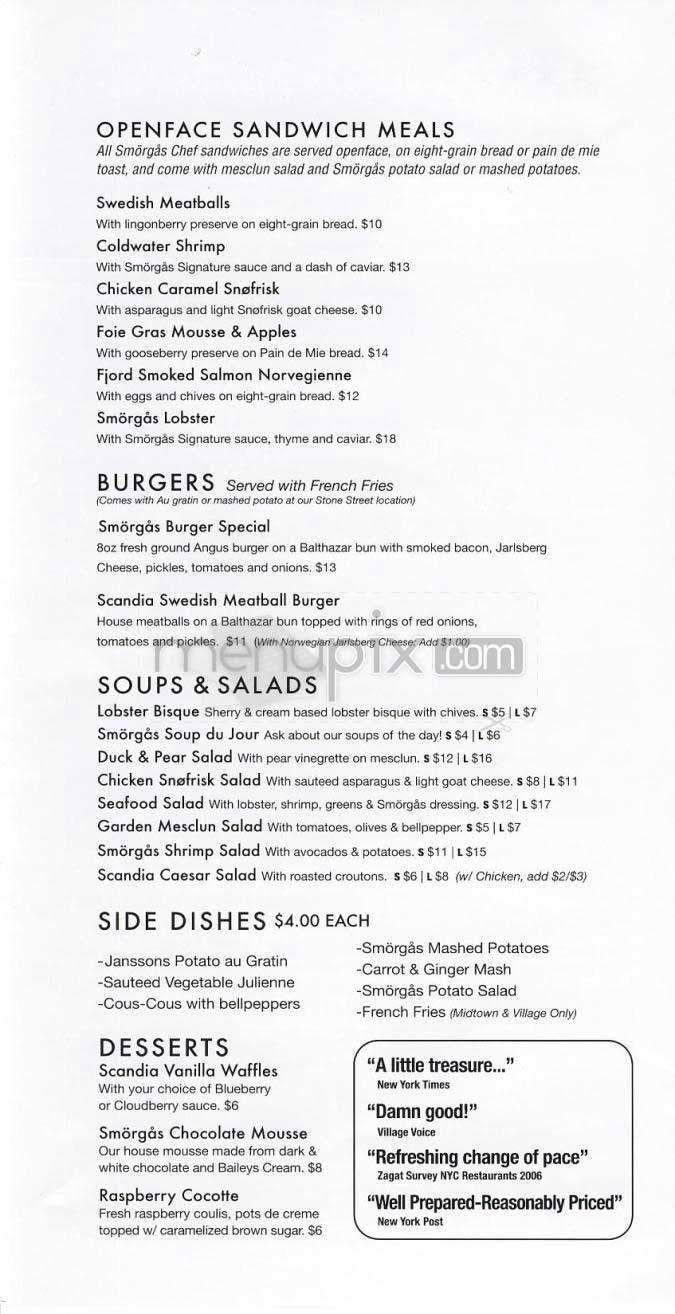 Smorgas Chef - New York, NY menu_pic