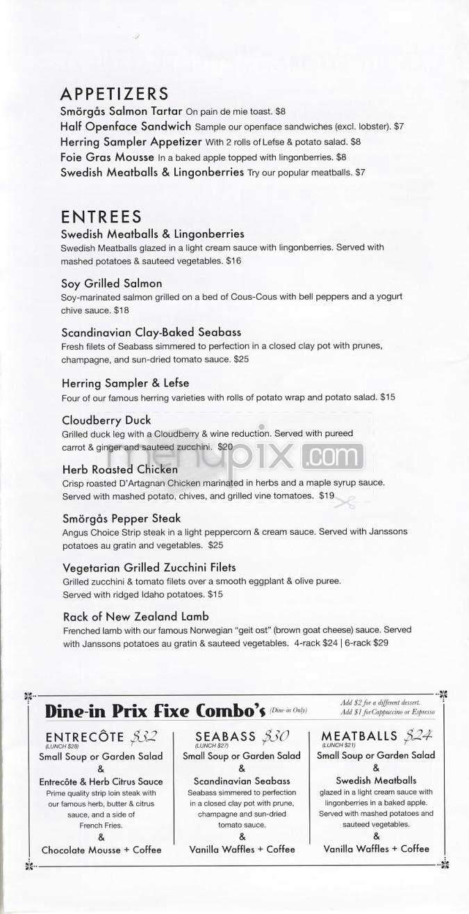 Smorgas Chef - New York, NY menu_pic