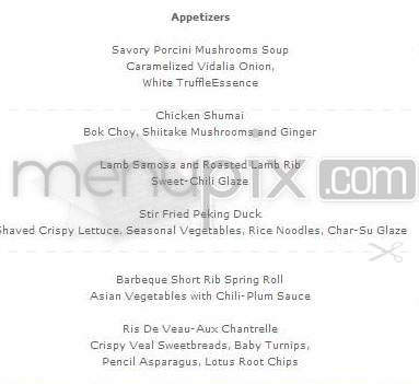 Solo - New York, NY menu_pic
