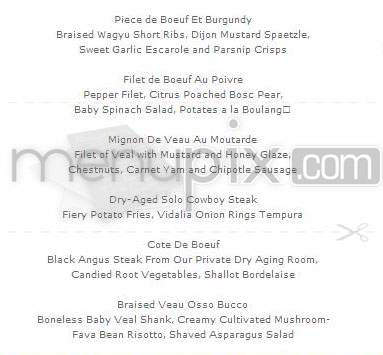 Solo - New York, NY menu_pic