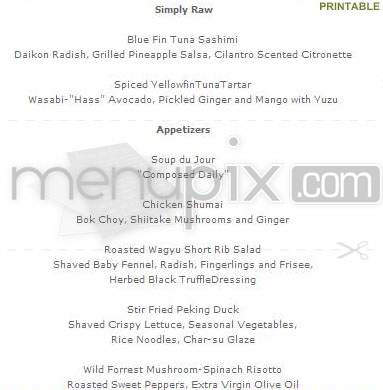 Solo - New York, NY menu_pic