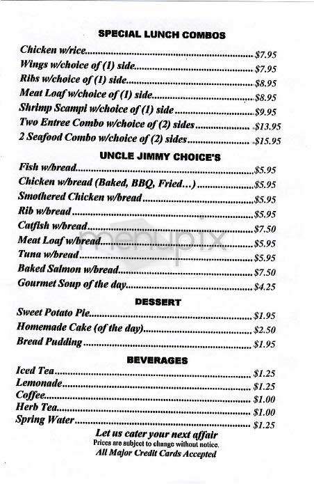 Soul Fixins' - New York, NY menu_pic