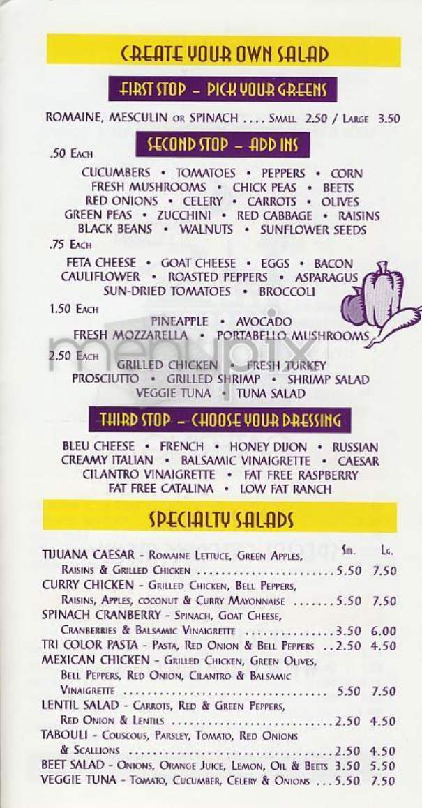 Soup Stop - New York, NY menu_pic