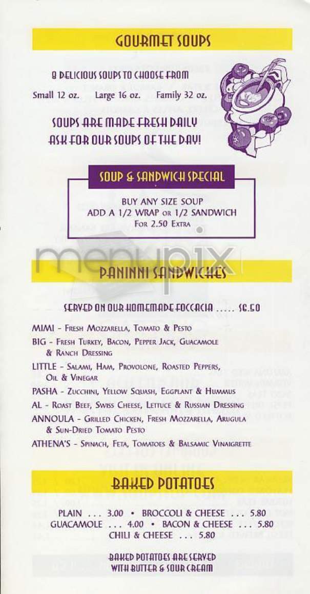 Soup Stop - New York, NY menu_pic