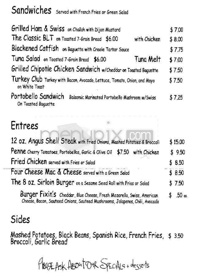 South's - New York, NY menu_pic