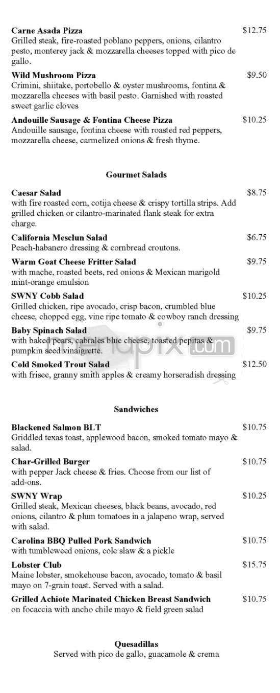 Southwest NY - New York, NY menu_pic