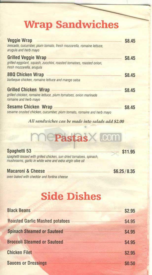 Spoons - New York, NY menu_pic