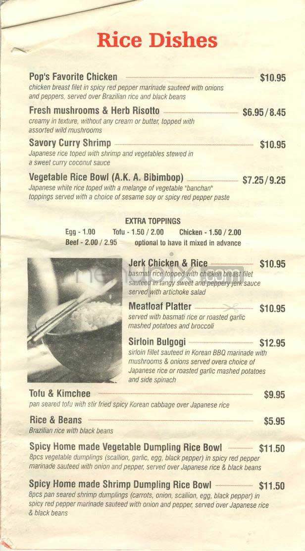 Spoons - New York, NY menu_pic