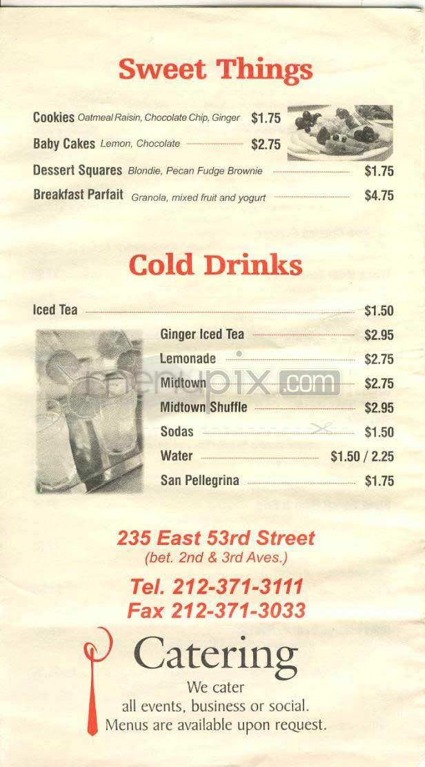 Spoons - New York, NY menu_pic