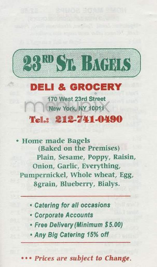 /304788/23rd-St-Bagels-New-York-NY - New York, NY