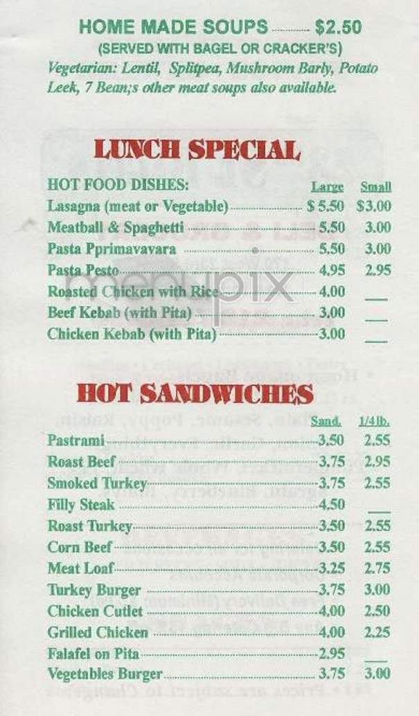 23rd St. Bagels - New York, NY menu_pic