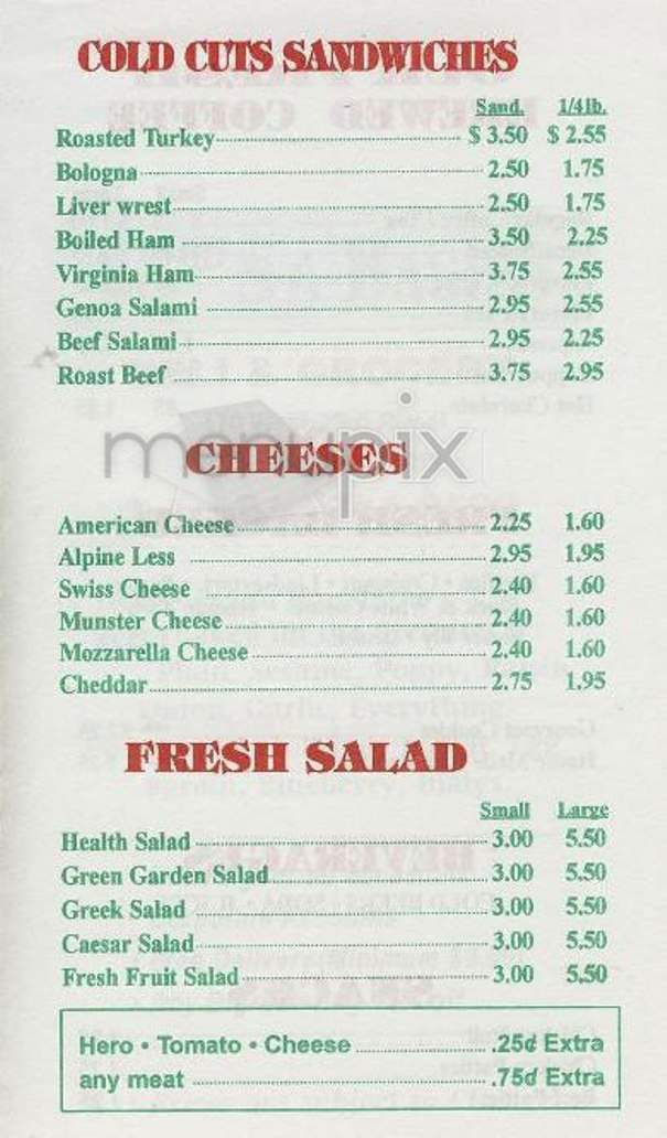 23rd St. Bagels - New York, NY menu_pic