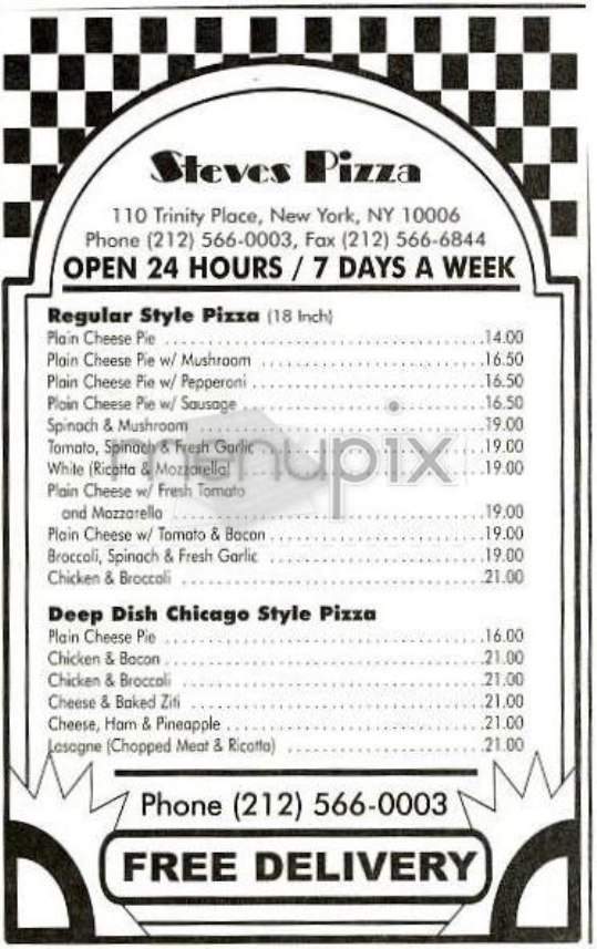 Steve's Pizza - Adelphi, OH menu_pic