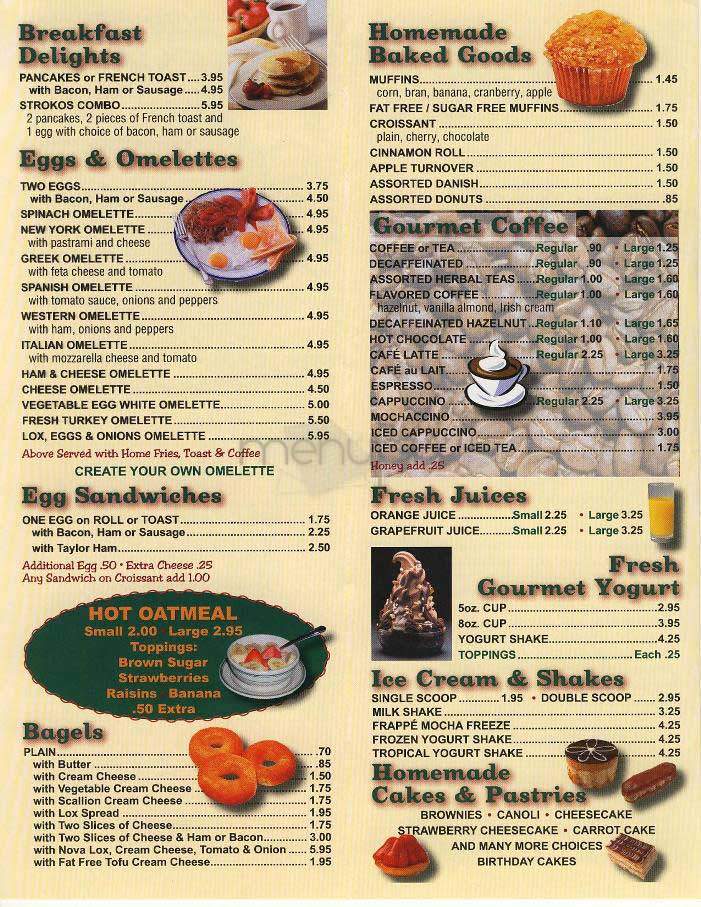 Strokos Pizza - New York, NY menu_pic