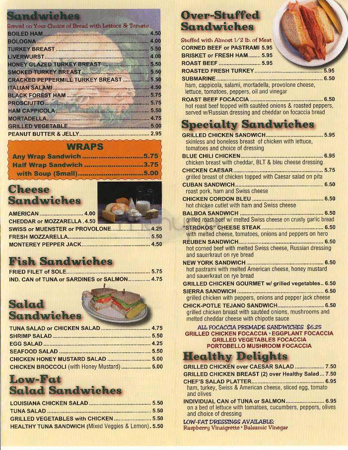 Strokos Pizza - New York, NY menu_pic