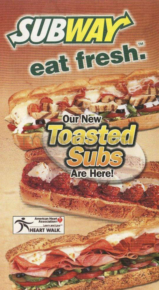 Subway Sandwiches & Salads - Jersey City, NJ menu_pic