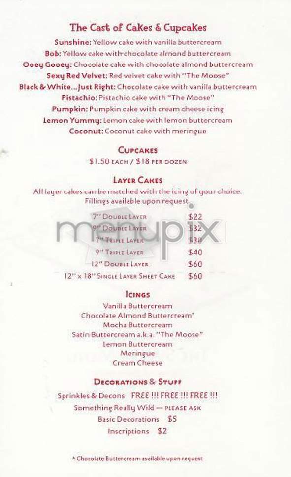 Sugar Sweet Sunshine - New York, NY menu_pic