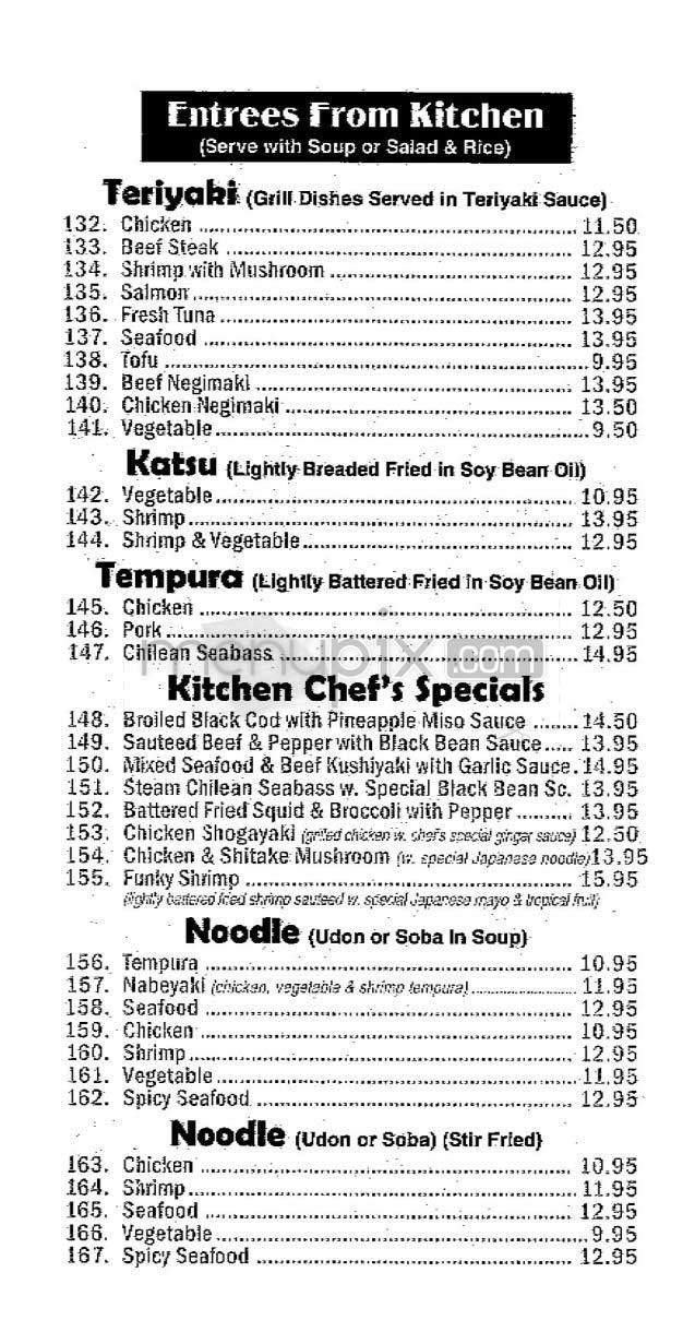 Sumo Sushi - New York, NY menu_pic