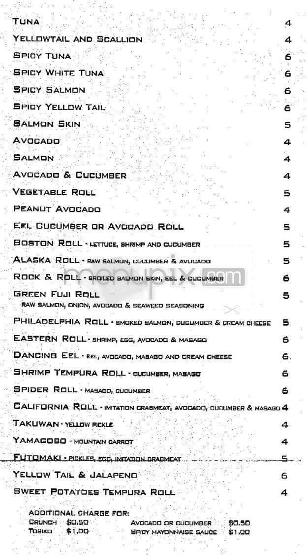 Sun Cafe - New York, NY menu_pic