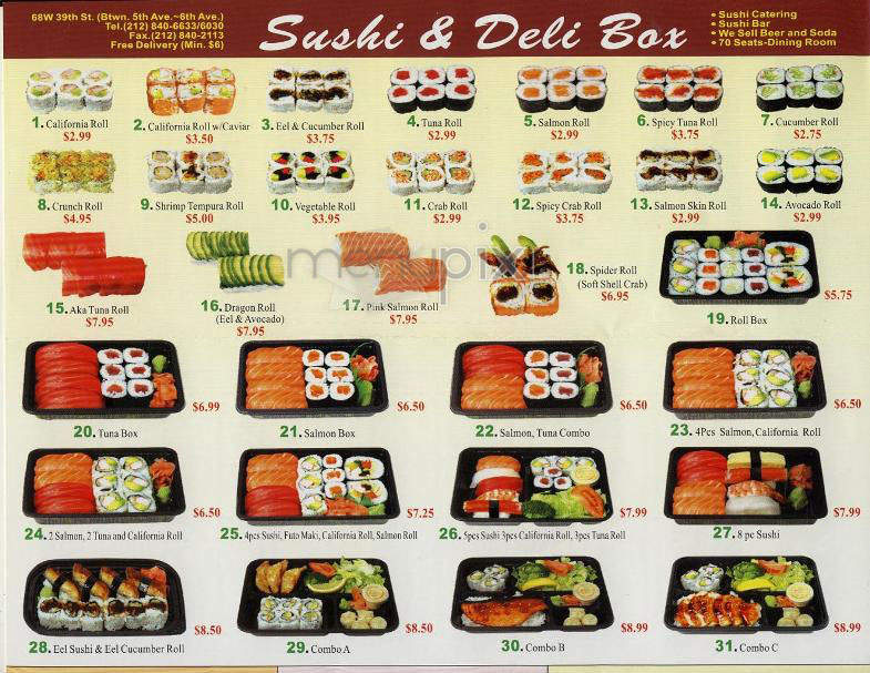 /304588/Sushi-and-Deli-Box-New-York-NY - New York, NY
