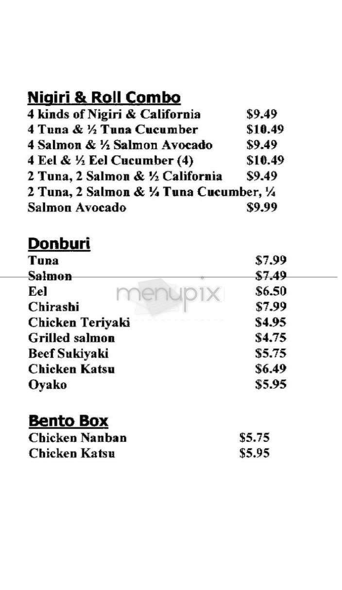 Sushi-Tei - New York, NY menu_pic