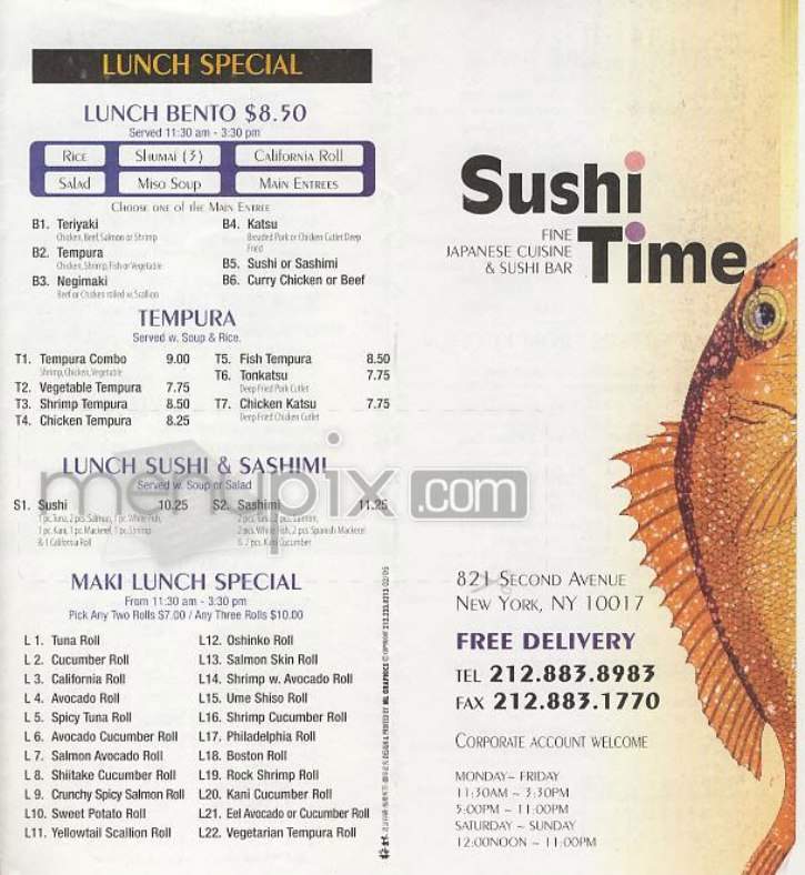 /303177/Sushi-Time-New-York-NY - New York, NY