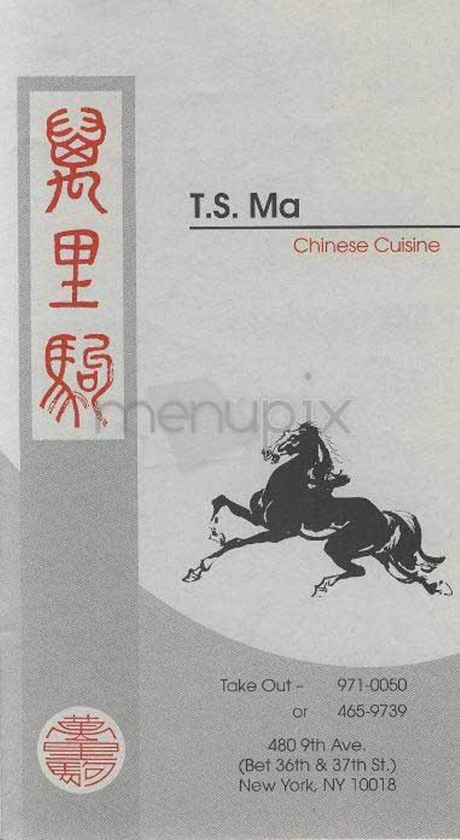 T.S. Ma - New York, NY menu_pic