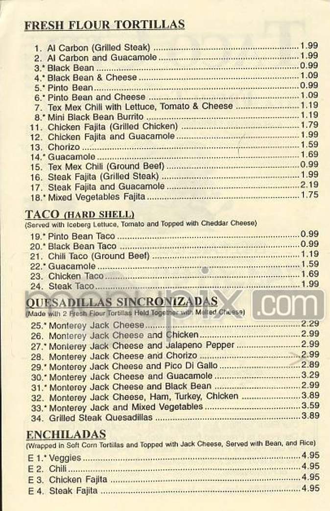 Taco City - Louisville, KY menu_pic