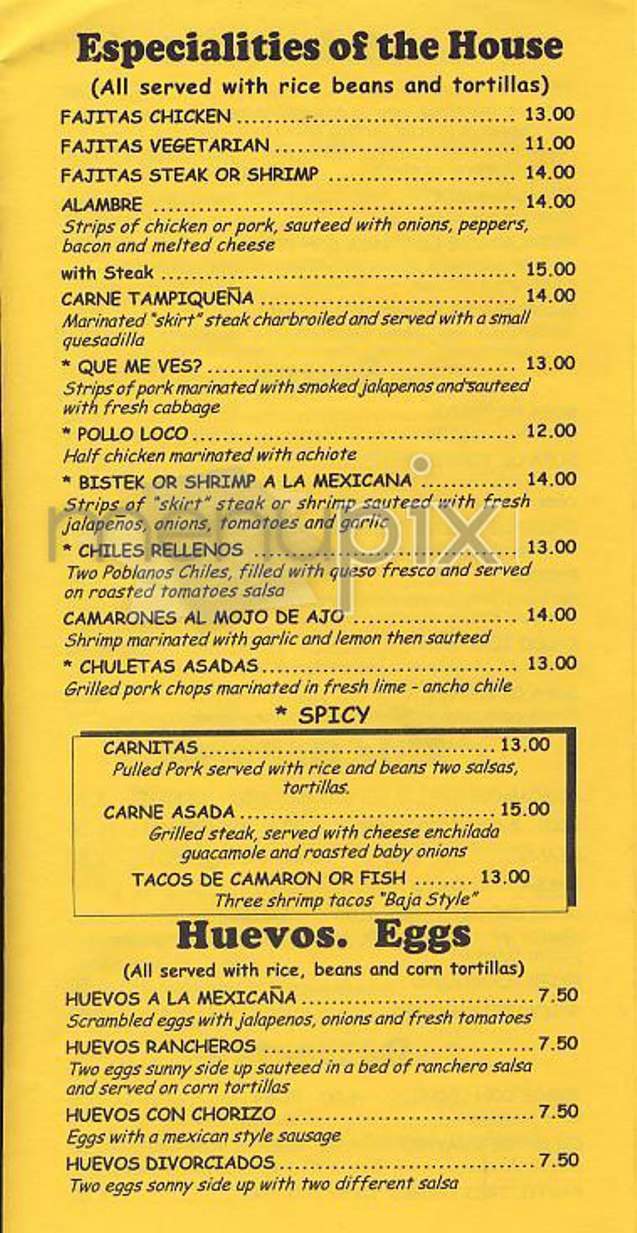 Taco Taco - Toronto, ON menu_pic