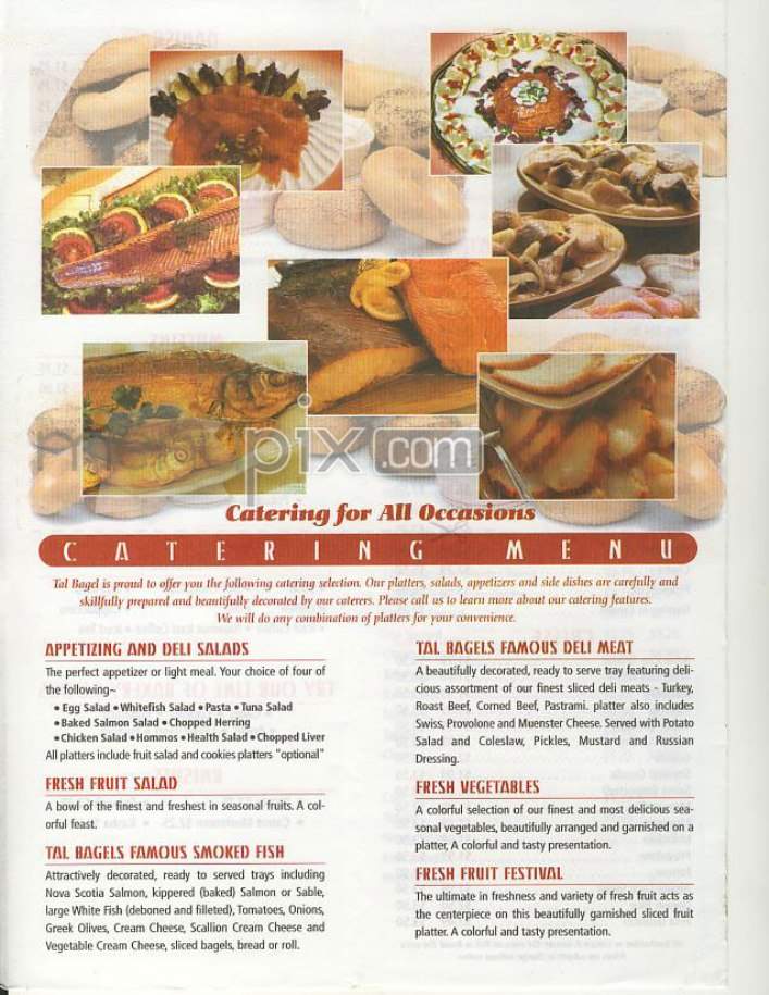 Tal Bagels - New York, NY menu_pic