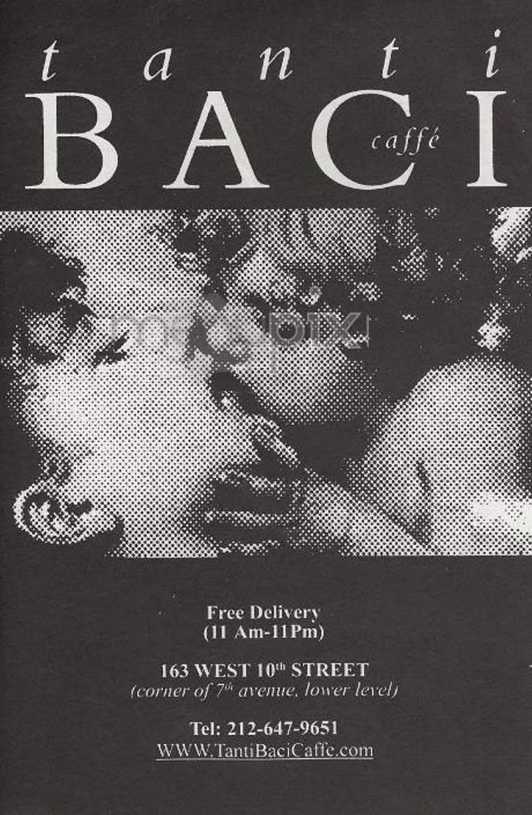 Tanti Baci Caffe - New York, NY menu_pic