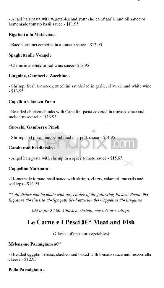 Tantissimo - New York, NY menu_pic
