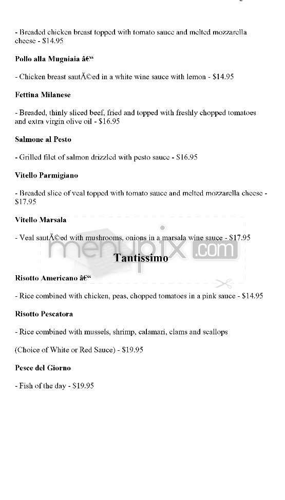 Tantissimo - New York, NY menu_pic