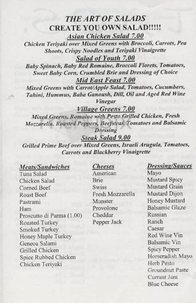 T.A.O.S. - New York, NY menu_pic