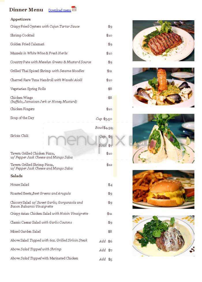 Tavern On Jane - New York, NY menu_pic