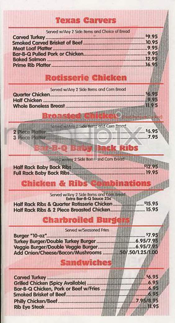 Texas Rotisserie Grill - New York, NY menu_pic