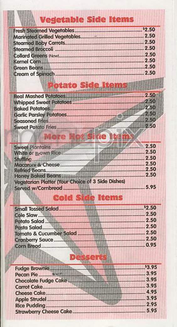 Texas Rotisserie Grill - New York, NY menu_pic
