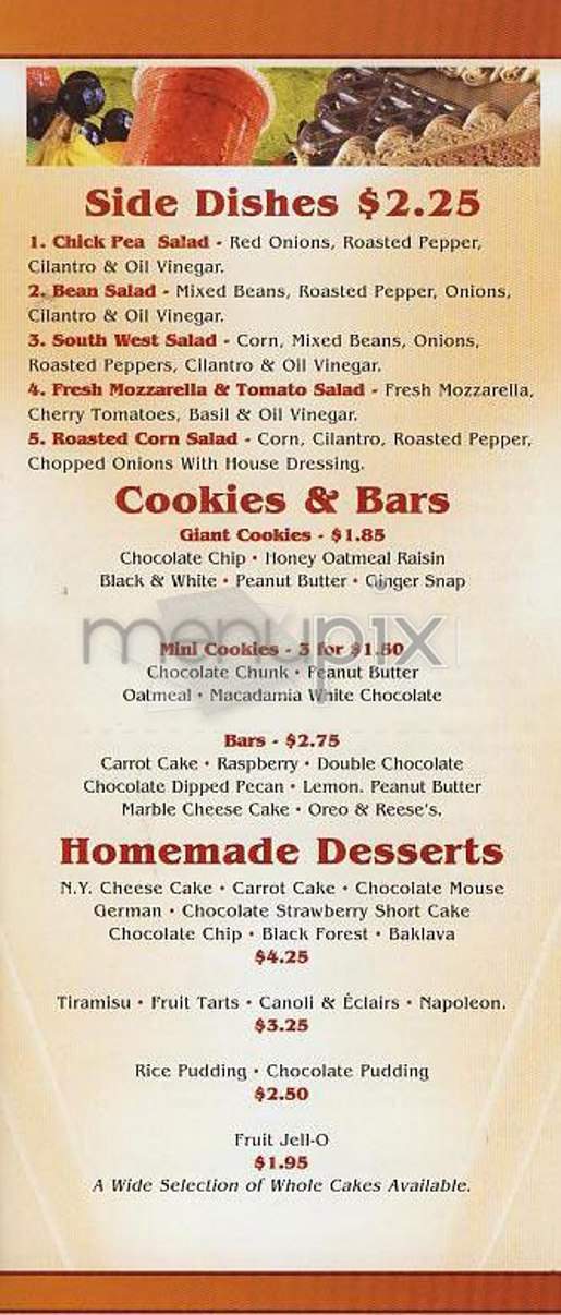 Teleon Cafe - New York, NY menu_pic