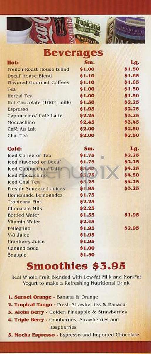 Teleon Cafe - New York, NY menu_pic